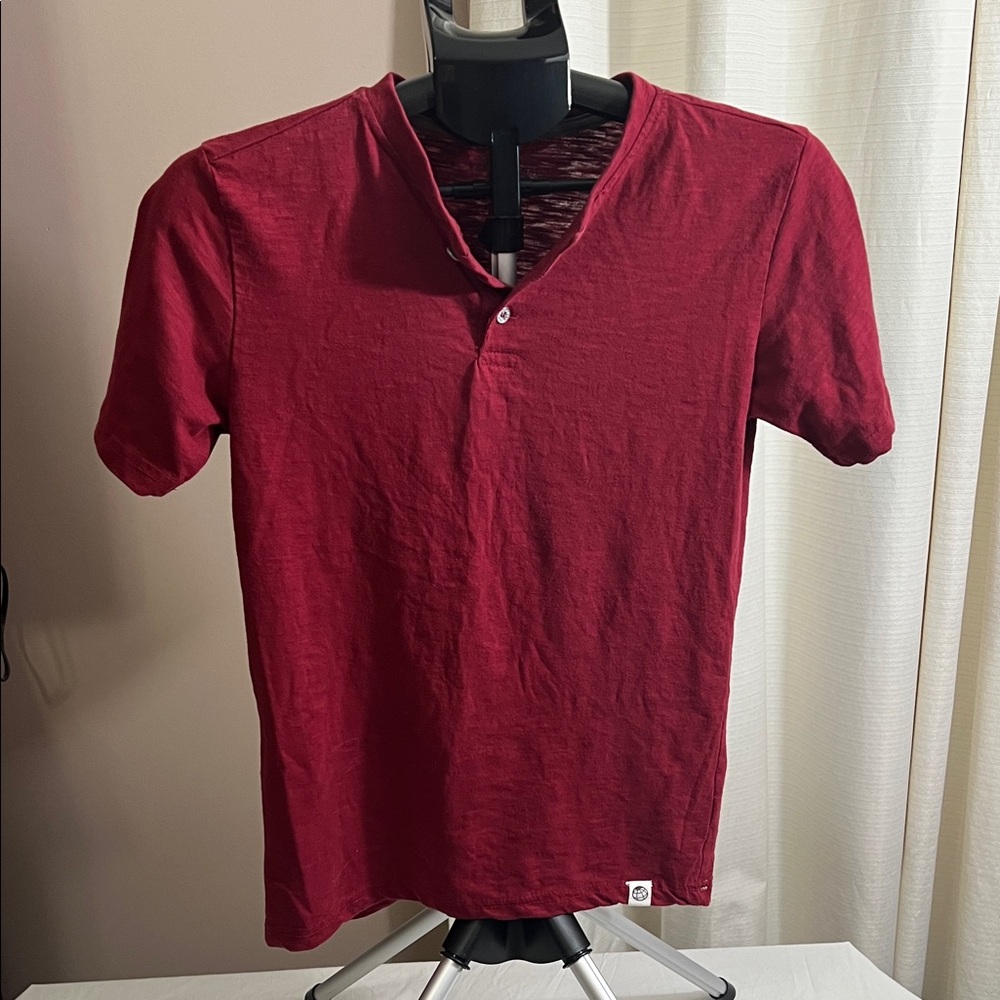 Free Planet Deep Red Short Sleeve Tee
